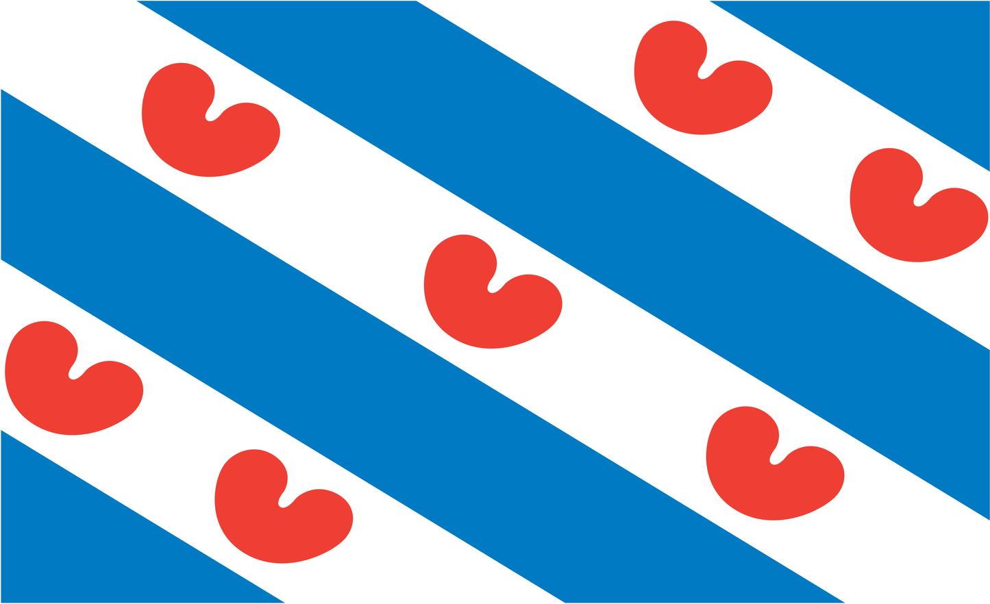 Niederlandeflagge Friesland, Holland Frieslandflagge, Nationalfahnen