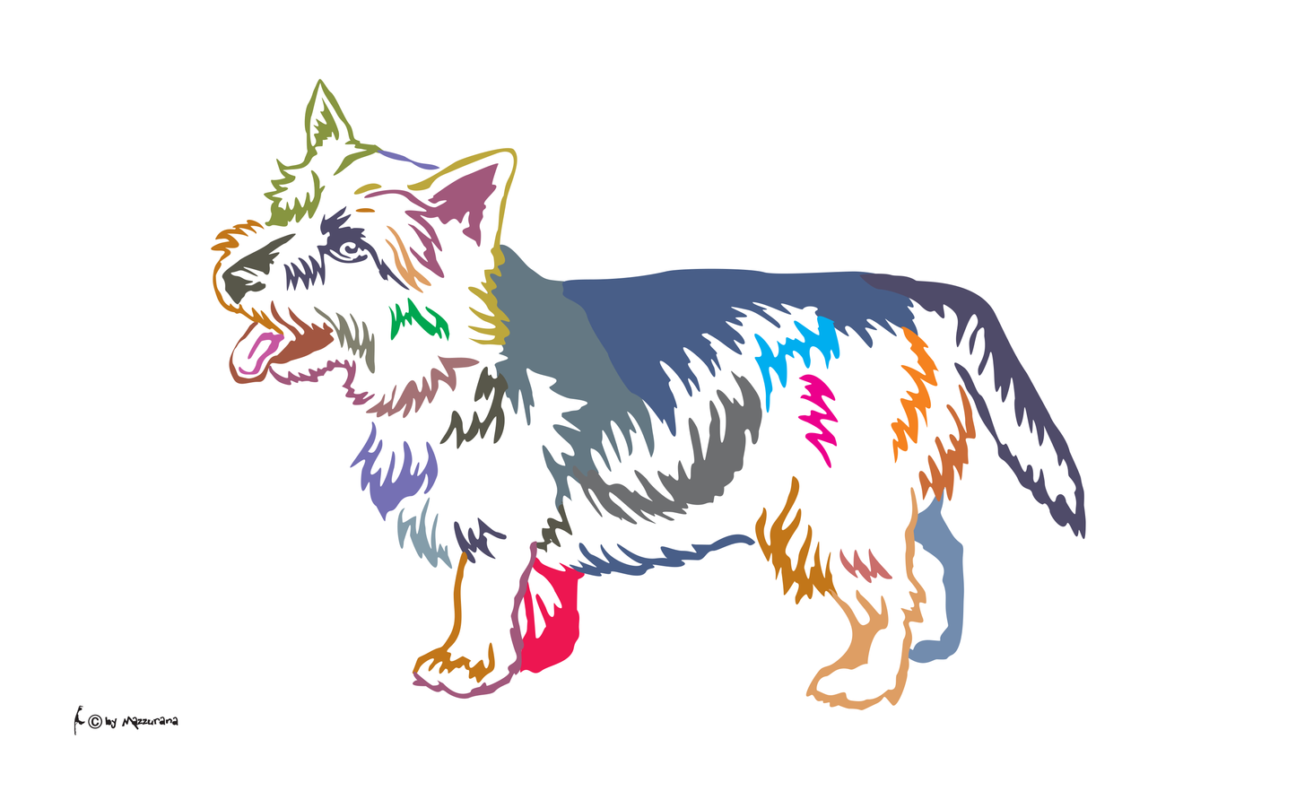 Drapeau du Norwich Terrier, drapeau pour chien, drapeaux d'animaux, drapeaux sportifs, drapeaux de clubs, drapeaux d'associations