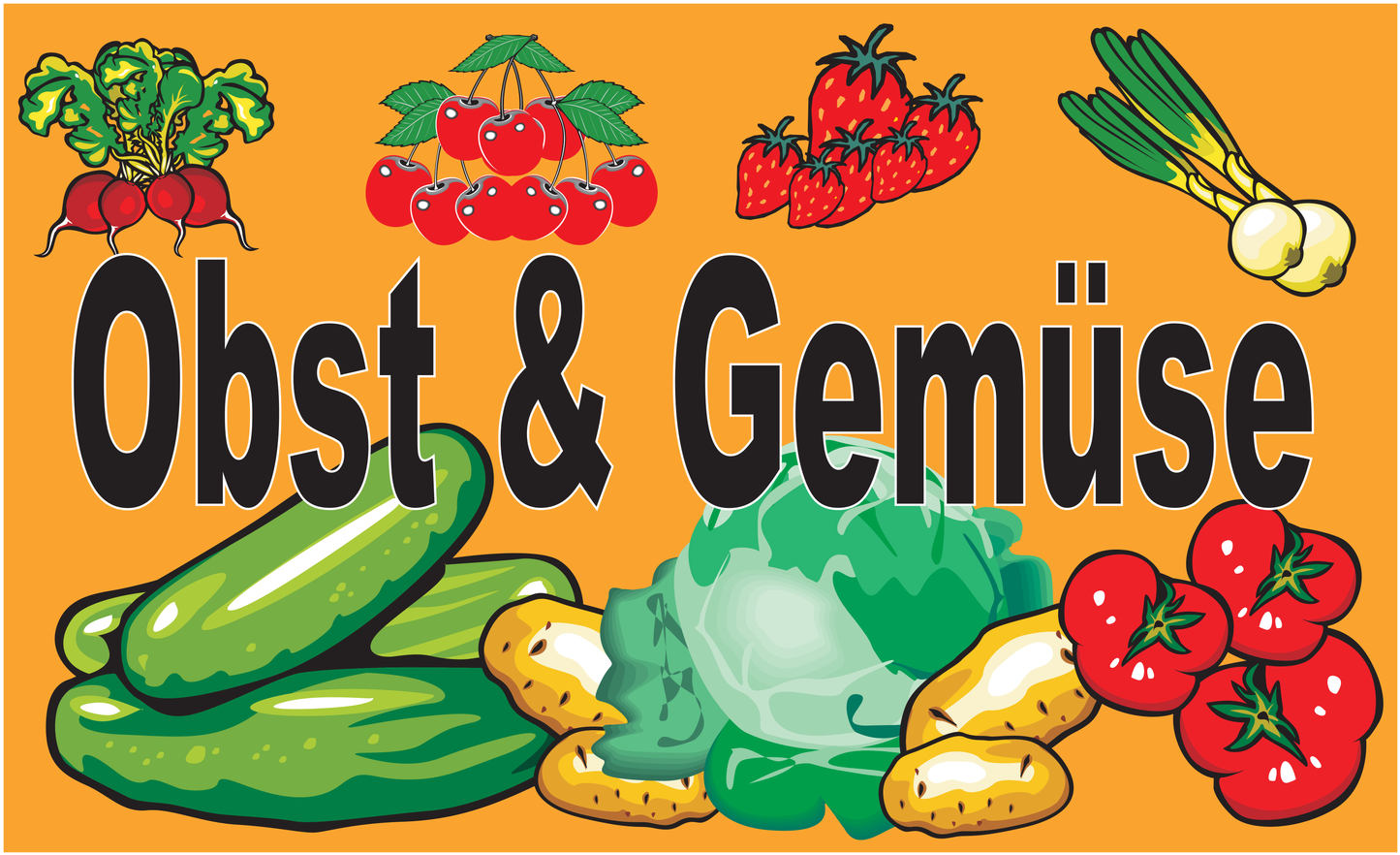 Obst & Gemüse Flagge,Verkauf-, Marketing- & Werbung-Flaggen