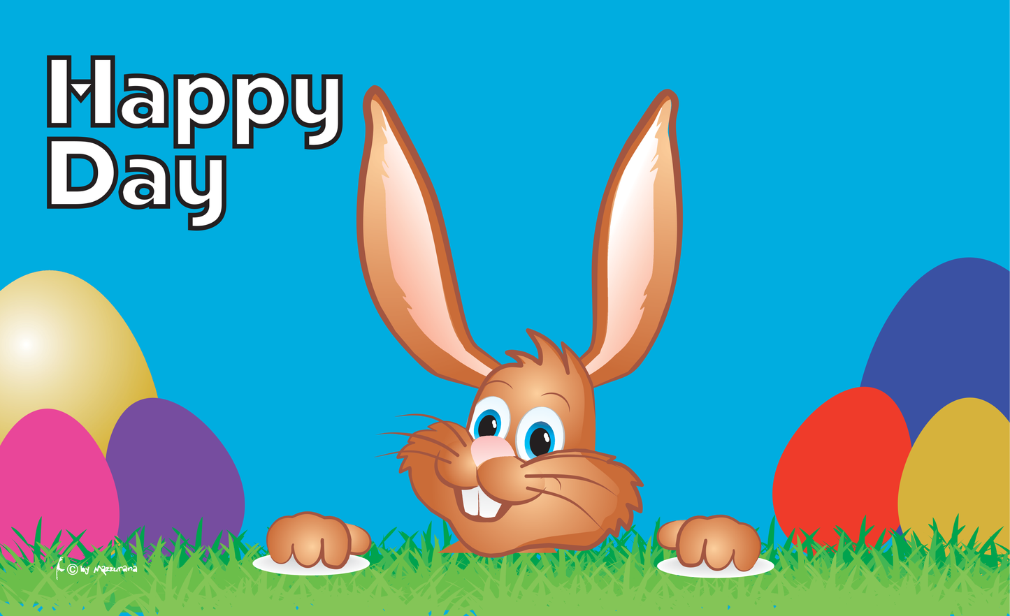 Osterhasen-Kopf Fahne, Osterfahne