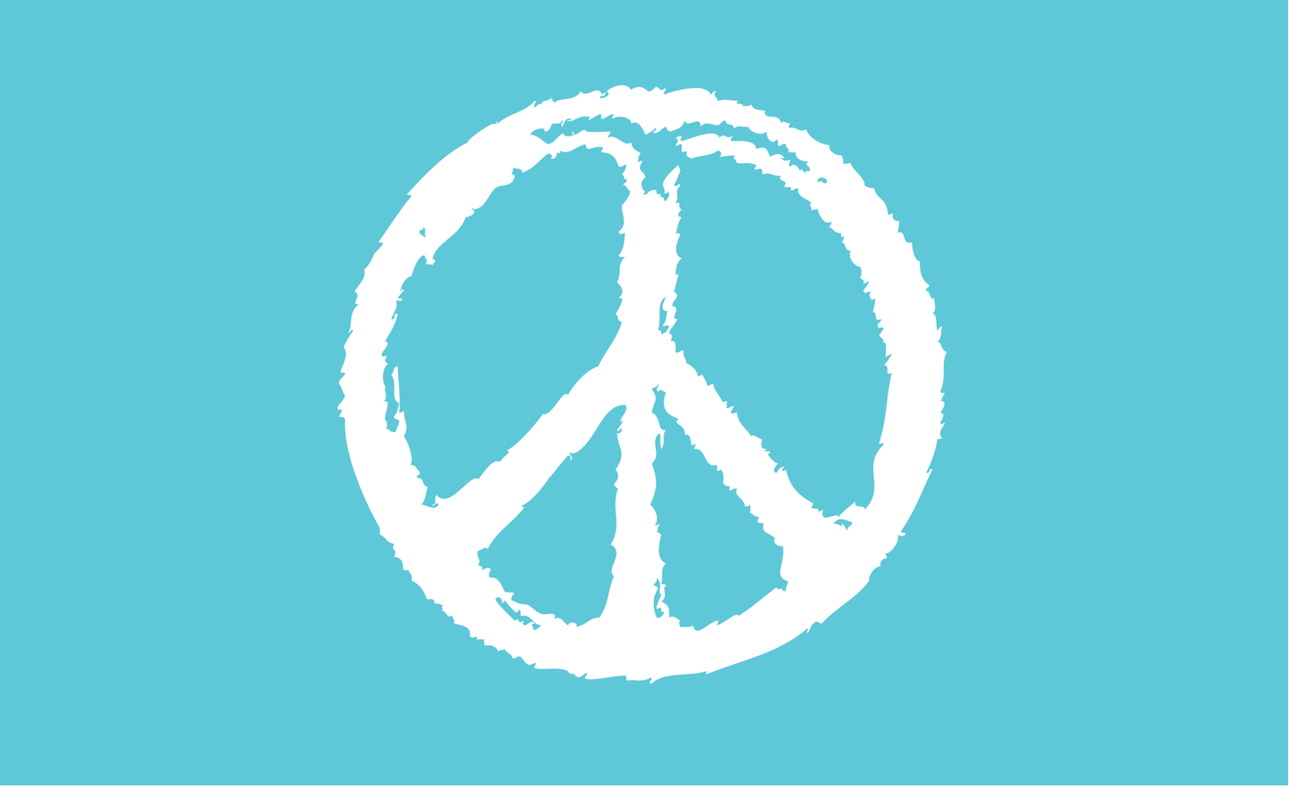 Peace Flagge - Blau, Weltfrieden, Peace Fahne
