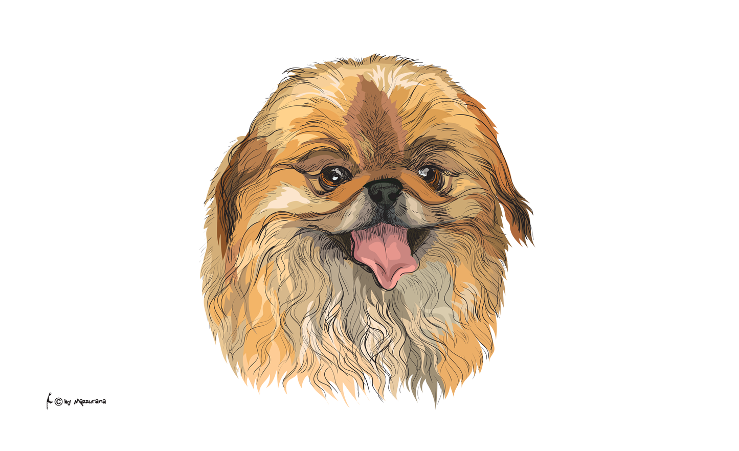 Pekingese portrait flag, dog flag, animal flags, sports flags, club flags, association flags