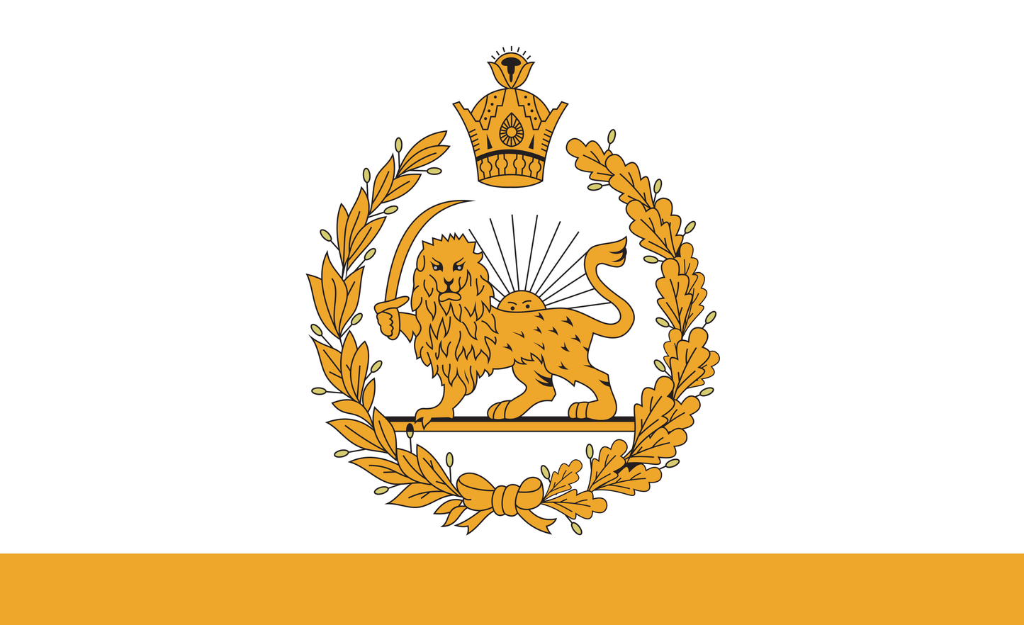 Persienflagge alt, Persien, Nationalfahnen