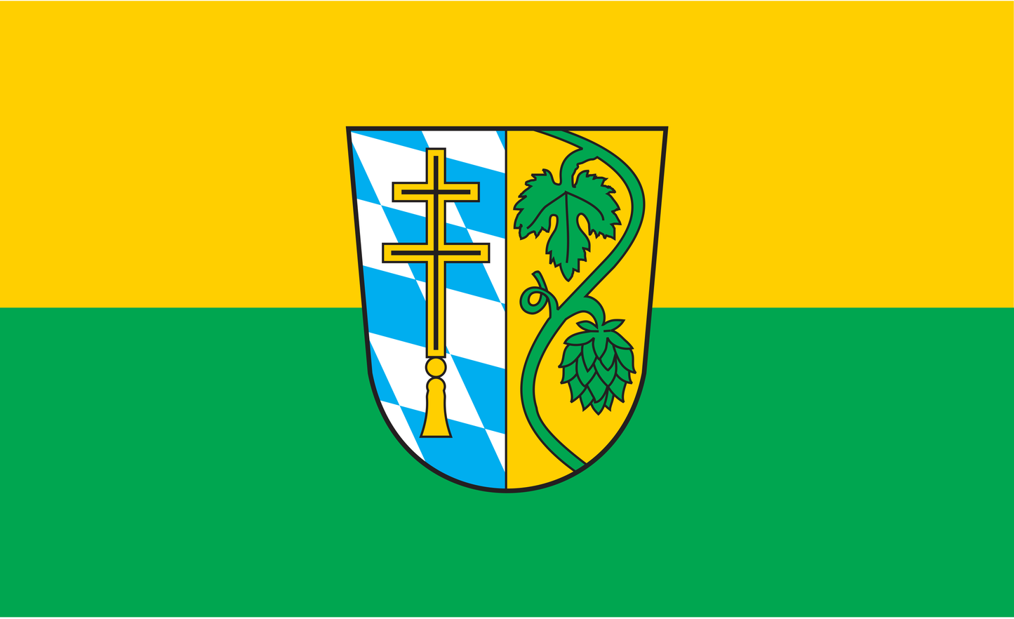Pfafenhofen an der Ilm Kreis Flagge Bayern