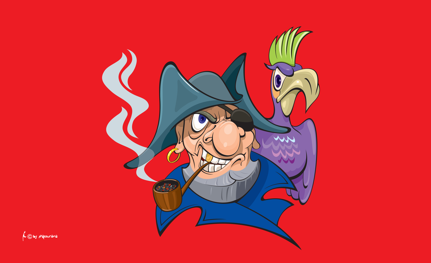 Pirat & Papagei Flagge