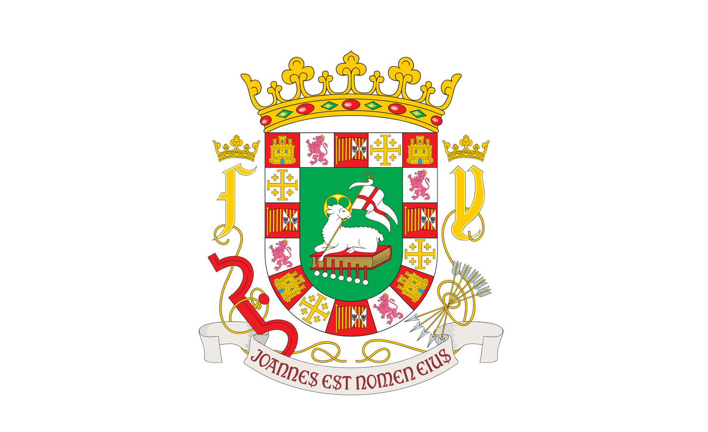 Puerto Rico mit Wappen