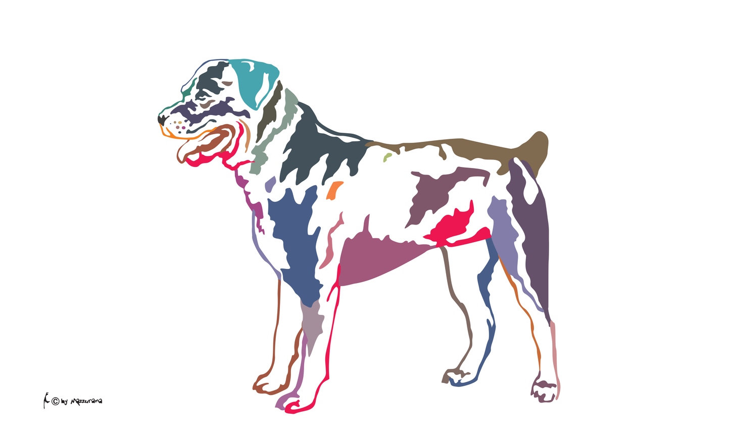 Rottweiler dog flag, dog flag, animal flags, sports flags, club flags, association flags