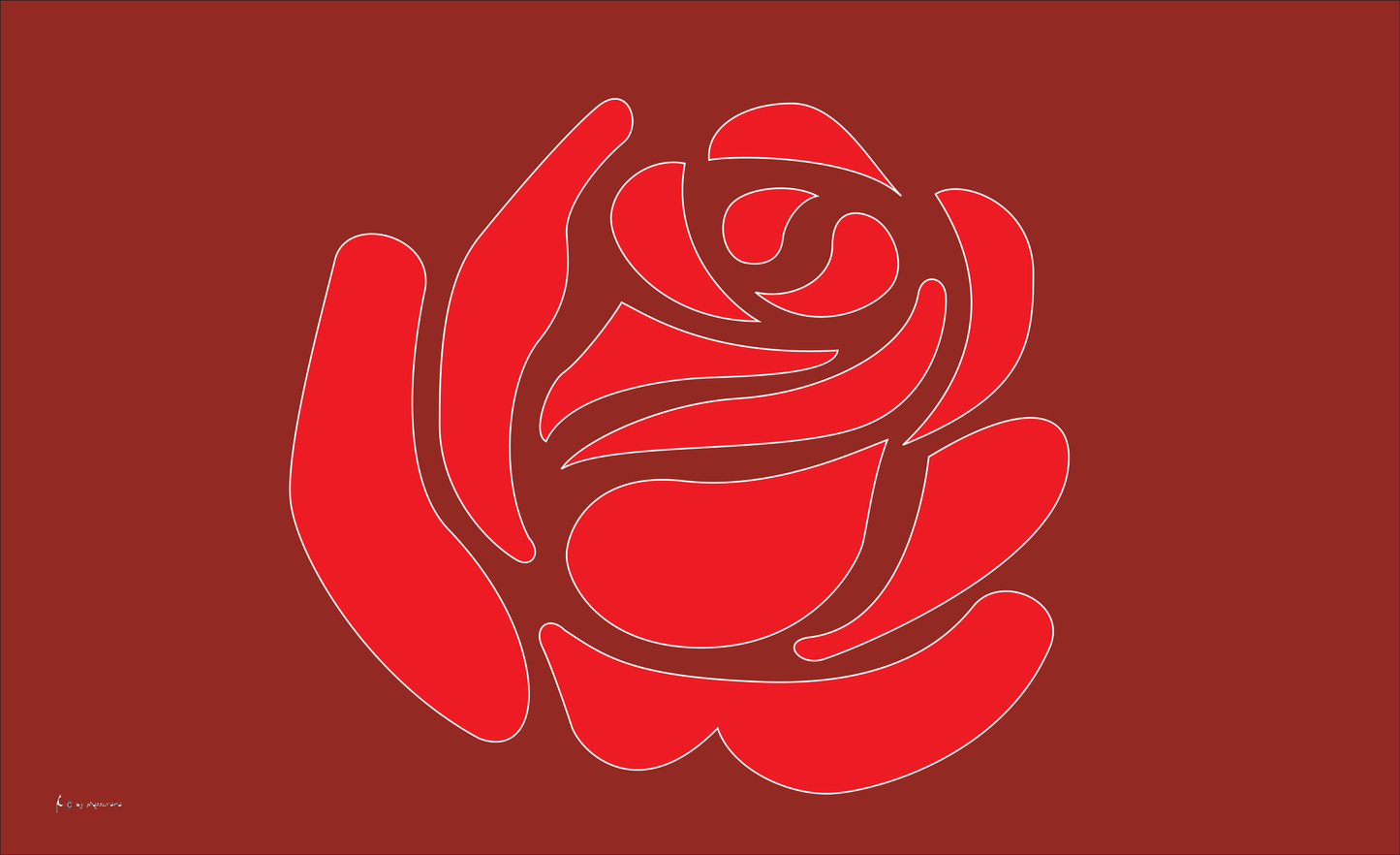 Rose flag, 2, flower flag, florist flags, gardener flags, gardener's flags