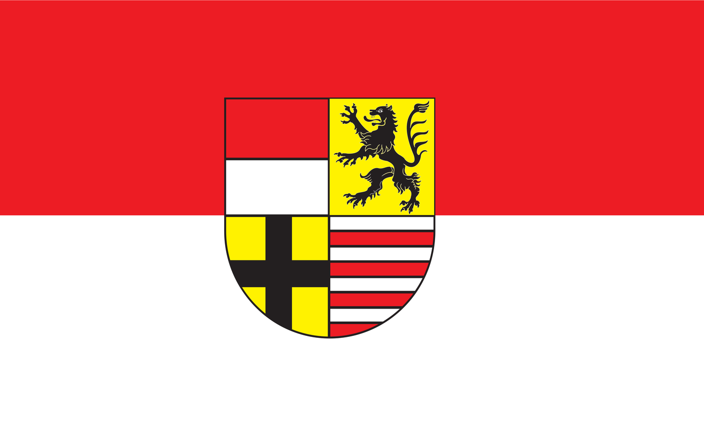 Saale Kreis Flagge, Sachsen