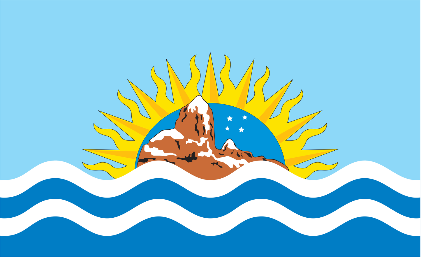Santacruzflagge, Santcruz, Argentinien, Nationalfahnen