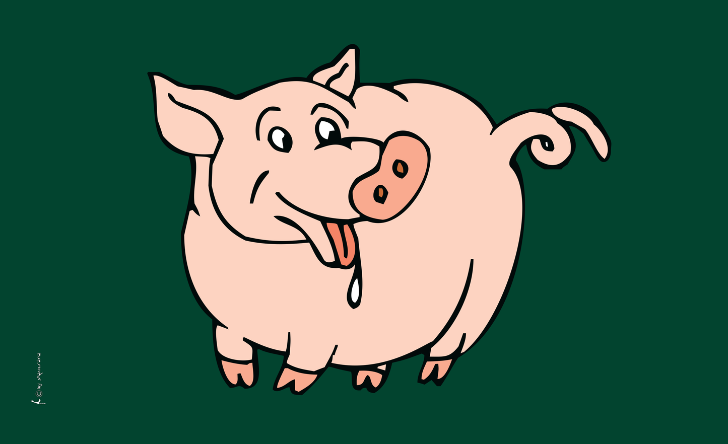 Lucky-Schwein, Tierflagge, Schweineflagge