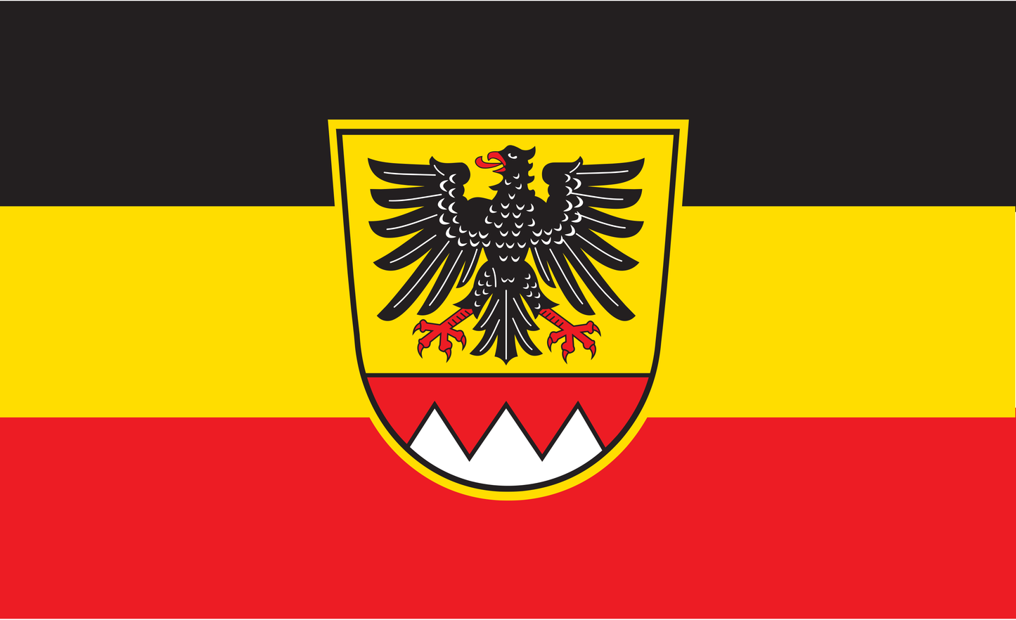 Schweinfurt Kreis Flagge Bayern