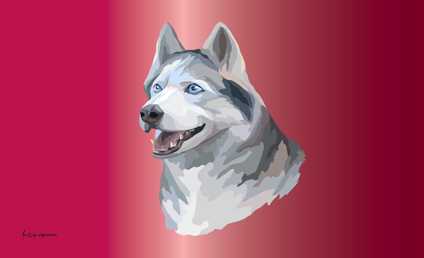 Siberian Husky flag, dog flag, animal flags, sports flags, club flags, association flags