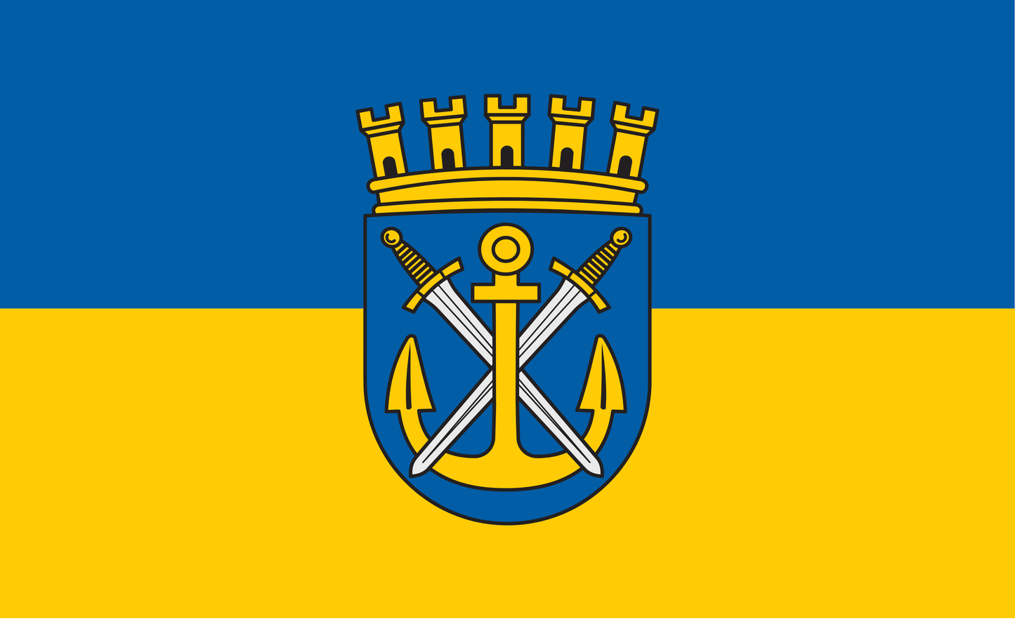 Drapeau de Solingen, Rhénanie du Nord-Westphalie