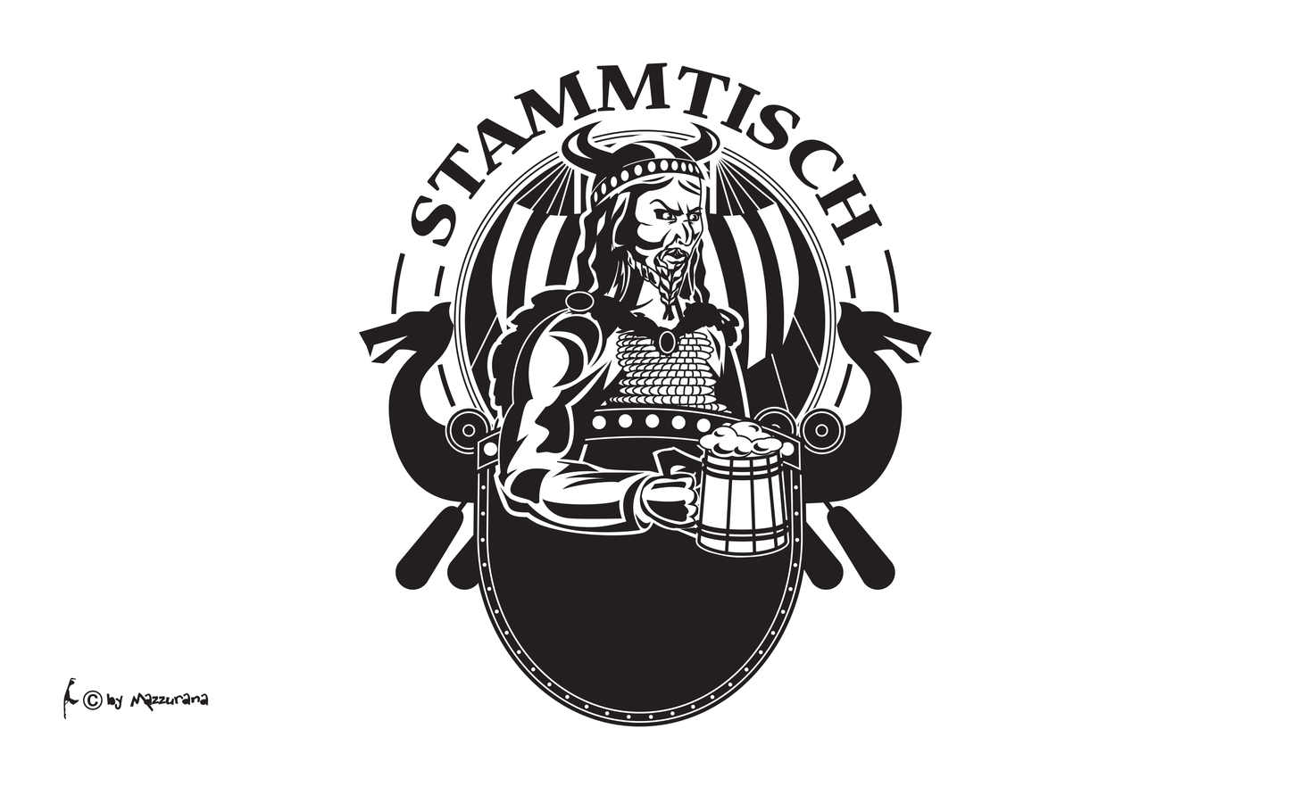 Stammtisch Wikinger Flagge