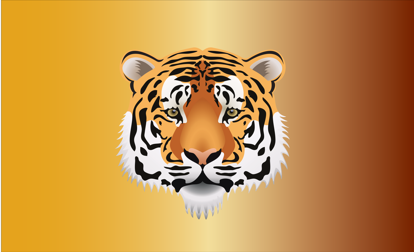 Tiger Gold Flagge