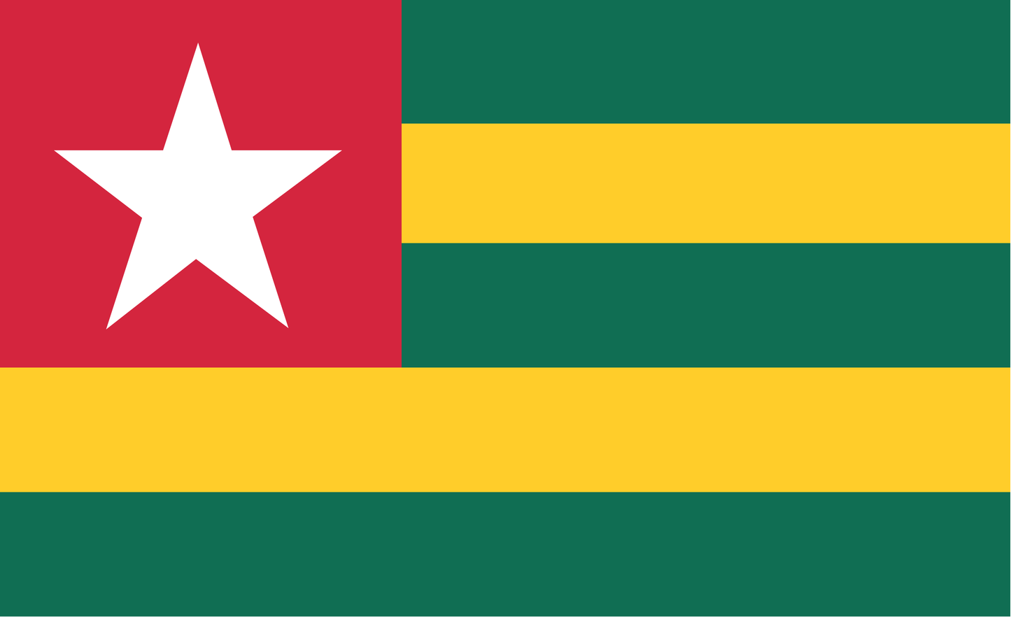 Togoflagge, Nationalfahnen
