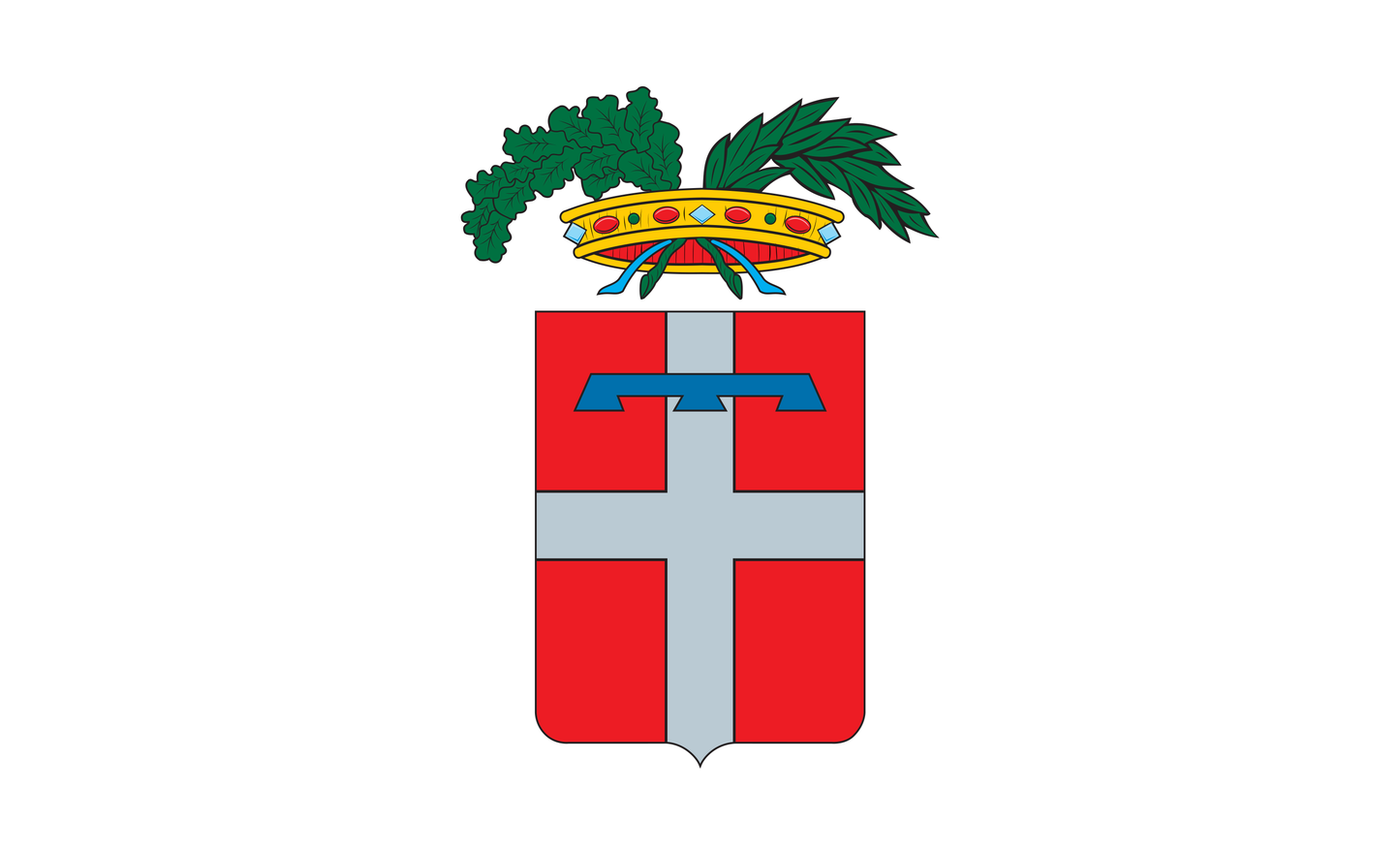 Torinoflagge mit Wappen, Italien, Nationalfahnen
