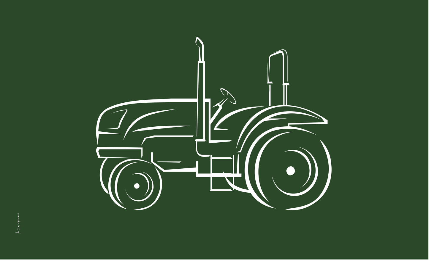 Trecker-Flagge, Landwirschaftsmaschienen