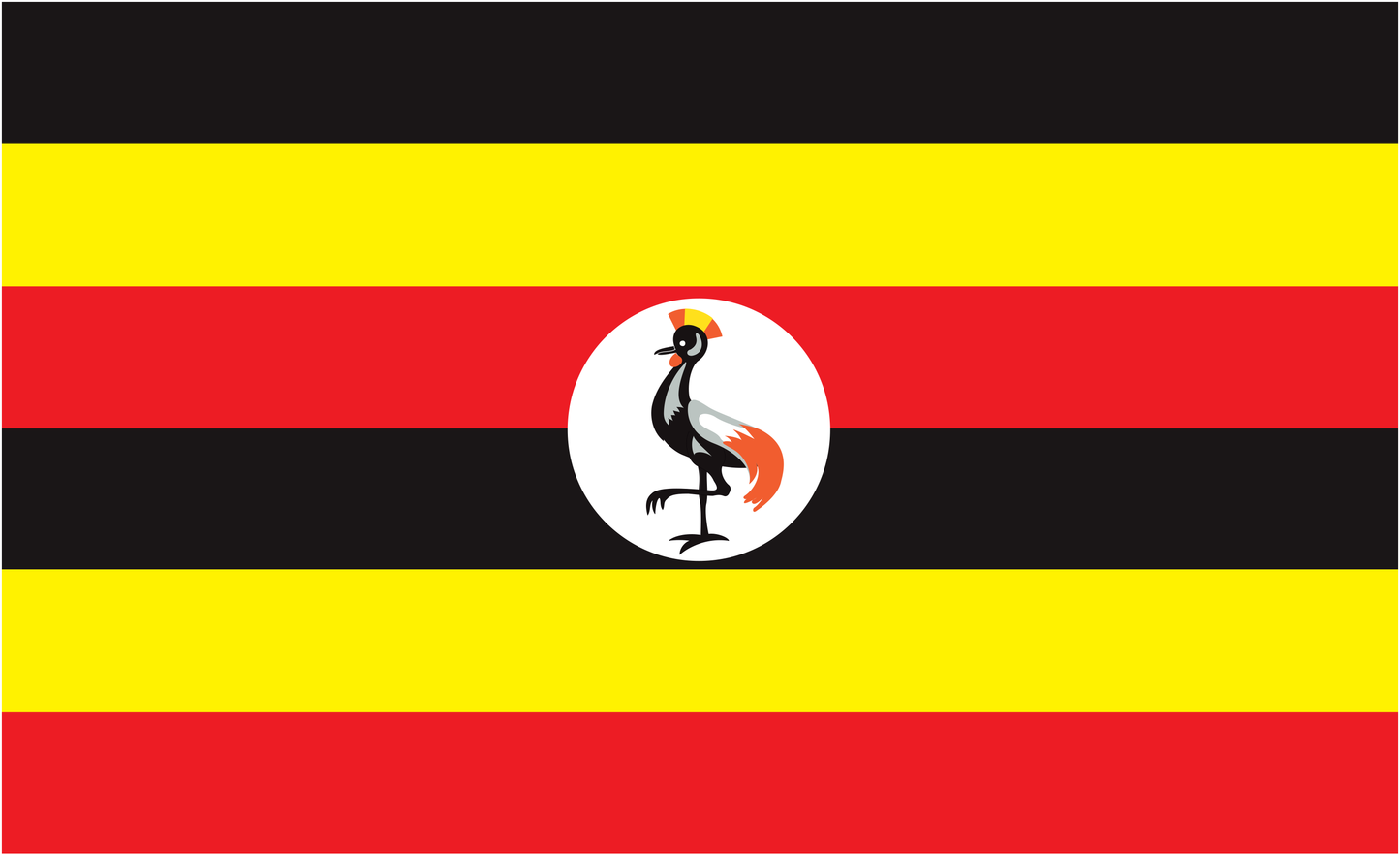 Ugandaflagge, Nationalfahnen