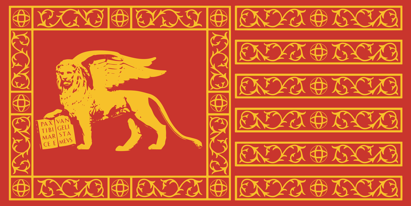 Venedigflagge, Venedig, Italien, Nationalfahnen