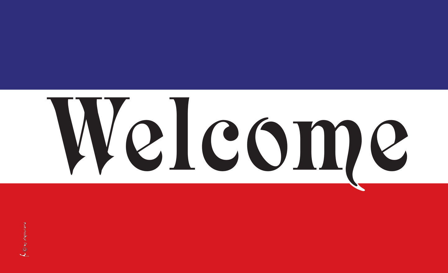 Welcome-Flagge,BWR,Geöffnet,Werbeflagge
