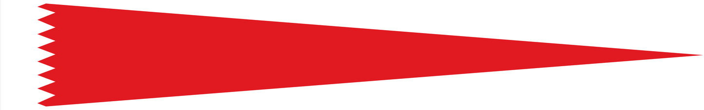 Bahrain Wimpel – Länderwimpel in Rot und Weiß