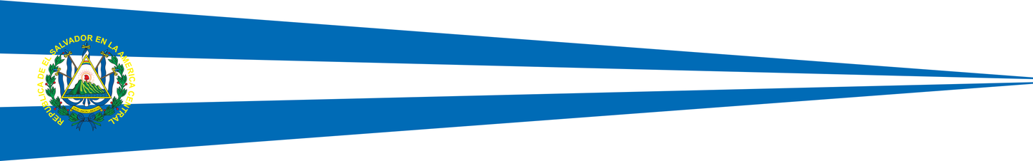 El Salvador Wimpel – Länderwimpel in Blau und Weiß