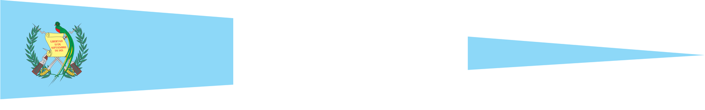 Guatemala Wimpel – Flaggenwimpel in Hellblau und Weiß