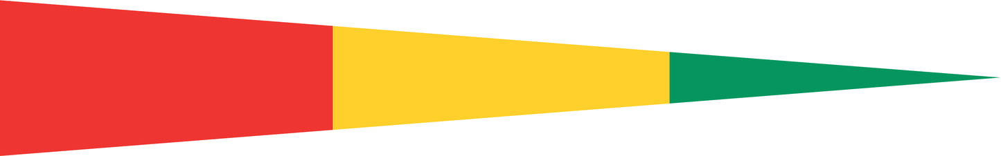 Guinea Wimpel – Länderwimpel in Rot, Gelb und Grün