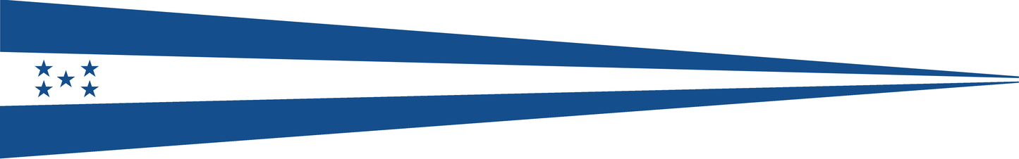 Honduras Wimpel – Länderwimpel in Blau und Weiß