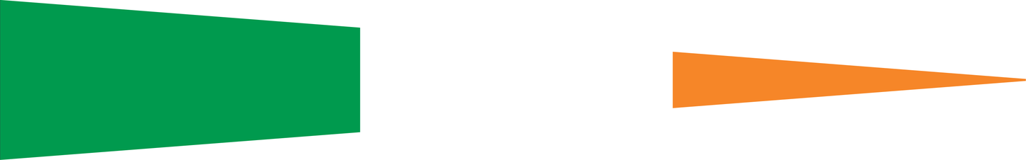 Irland Wimpel – Nationalflaggen-Wimpel in Grün, Weiß und Orange