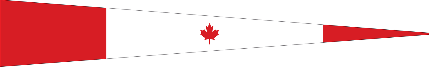 Kanada Wimpel – Nationalflaggen-Wimpel in Rot und Weiß