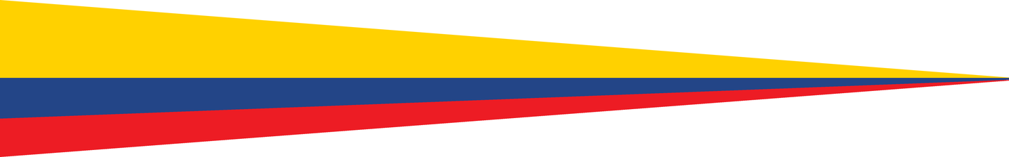 Kolumbien Wimpel – Nationalflaggen-Wimpel in Gelb, Blau und Rot