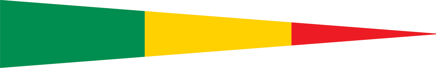 Mali Wimpel – Länderwimpel in Grün, Gelb und Rot