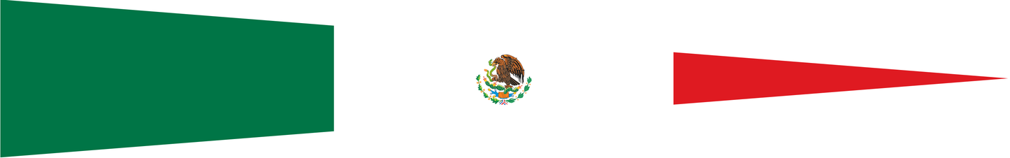 Mexiko Wimpel – Länderwimpel in Grün, Weiß und Rot
