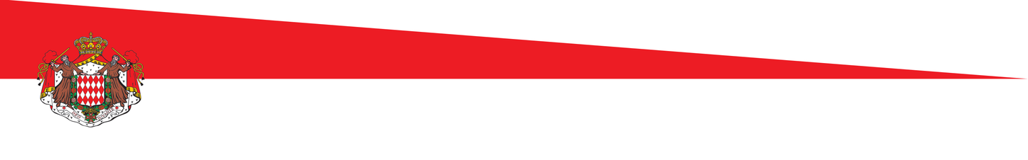 Monaco Wimpel – Länderwimpel in Rot und Weiß