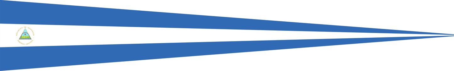 Nicaragua Wimpel – Länderwimpel in Blau und Weiß