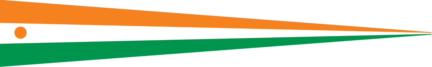 Niger Wimpel – Nationalflaggen-Wimpel in Orange, Weiß und Grün