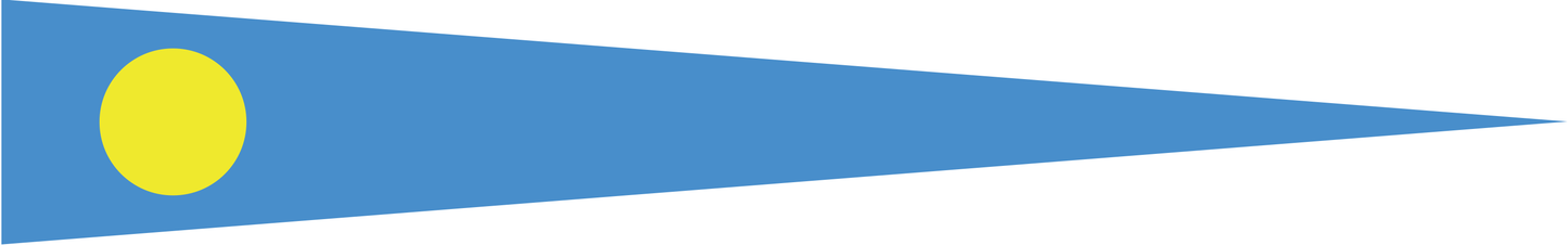 Palau Wimpel – Länderwimpel in Hellblau und Gelb