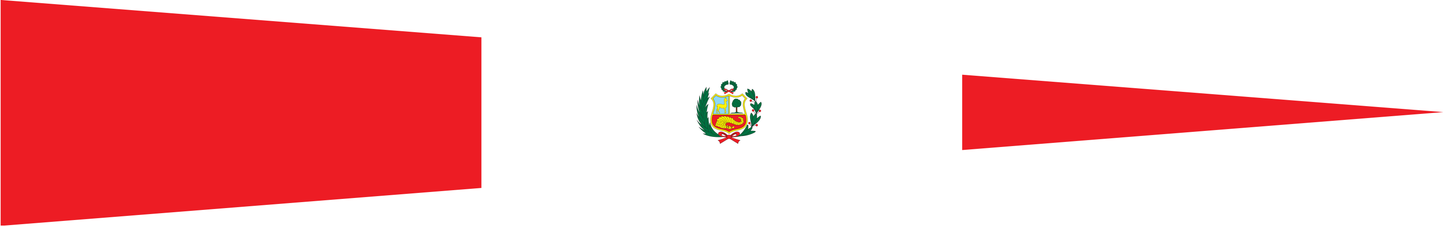 Peru Wimpel – Nationalflaggen-Wimpel in Rot und Weiß