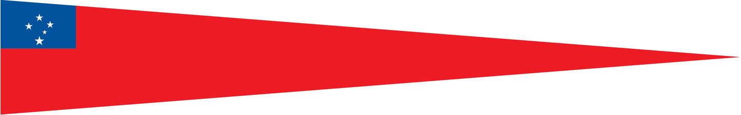 Samoa Wimpel – Länderwimpel in Rot, Blau und Weiß