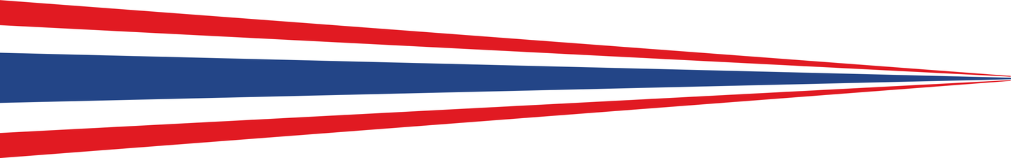 Thailand Wimpel – Nationalflaggen-Wimpel in Rot, Weiß und Blau