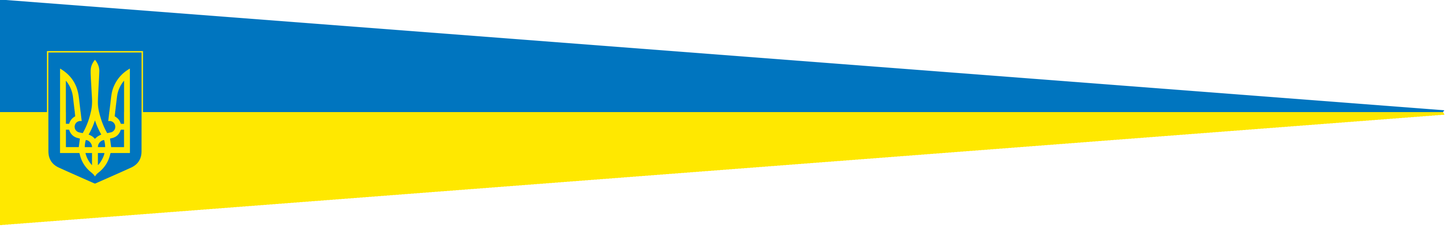 Ukraine Wimpel – Nationalflaggen-Wimpel in Blau und Gelb