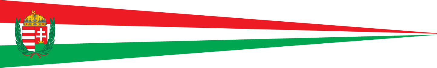 Ungarn Wimpel – Flaggenwimpel in Rot, Weiß und Grün