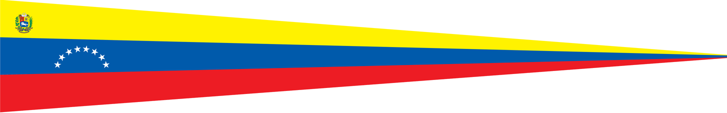 Venezuela Wimpel – Nationalflaggen-Wimpel in Gelb, Blau und Rot