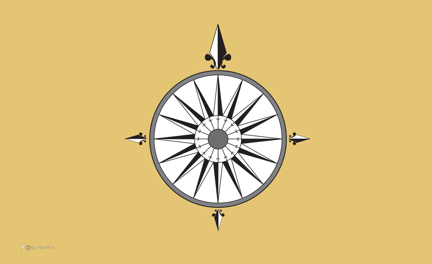 Windrose-Flagge,Oldstyle,Maritime-Flaggen,Bootsflaggen,Kompassrose,Compass