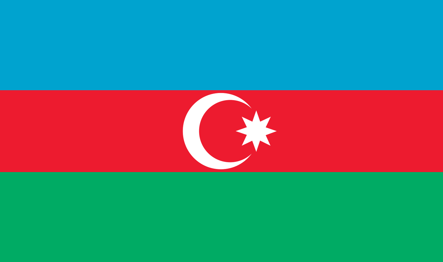 Tischfahne Aserbaidschan – repräsentative Nationalflagge für den Innenbereich