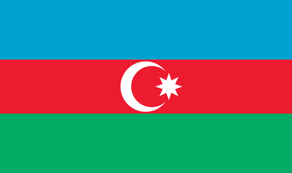 Tischfahne Aserbaidschan – repräsentative Nationalflagge für den Innenbereich