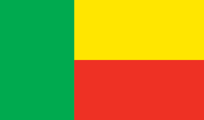 Benin table flag – representative national flag for indoor use